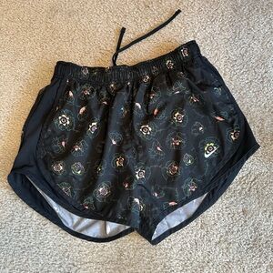 Nike Women's Black Floral Shorts